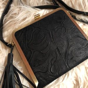 Black and Gold Purse Zara